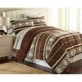 thumbnail image 1 of Shavel Micro Flannel Reversible Super Soft Comforter Mini Set - Twin Comforter 66x90" 1-Sham 20x30" - Reindeer Stripe, 1 of 2