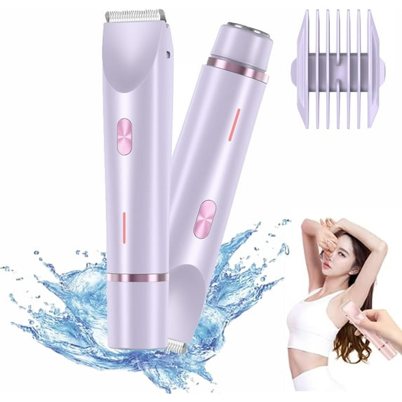 Shaver, Electric Lady Shaver, Womens Shaver, Electric Lady Shaver Breezelly, Bald Cat Razor for Women, Comfort 2 in 1 Electric Lady Shaver, Dual-Head Electric Shaver-P