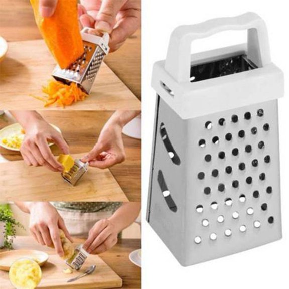 GleamNest Shaver Grater Four Planer Functional Vegetable Kitchen Gadgets, Silver