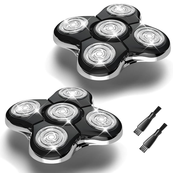 Pring Head Razor AUDOC 2pk Shaver Replacement Head for Remington SPR-XR7000 + 2 Brush ...