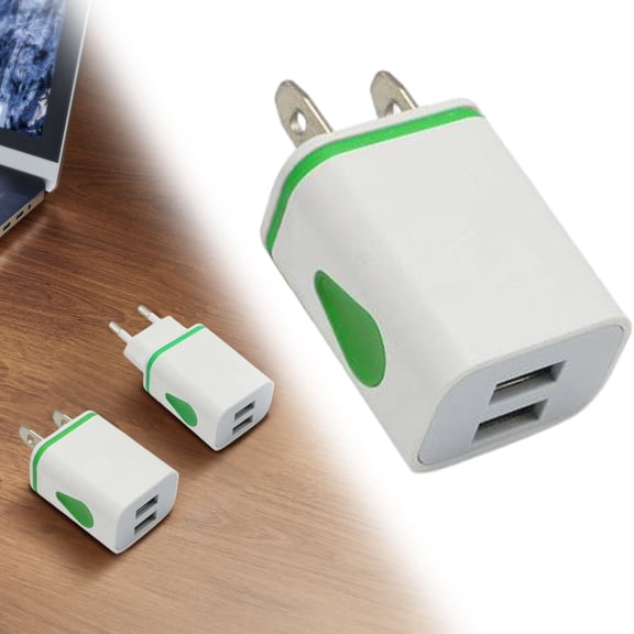 Shaver Socket To Usb Adaptor,2 Pin Usb To Shaver Socket Adapter To USB Adapter for Phone,Samsung Smartphones Shave or Toothbrush (Green)