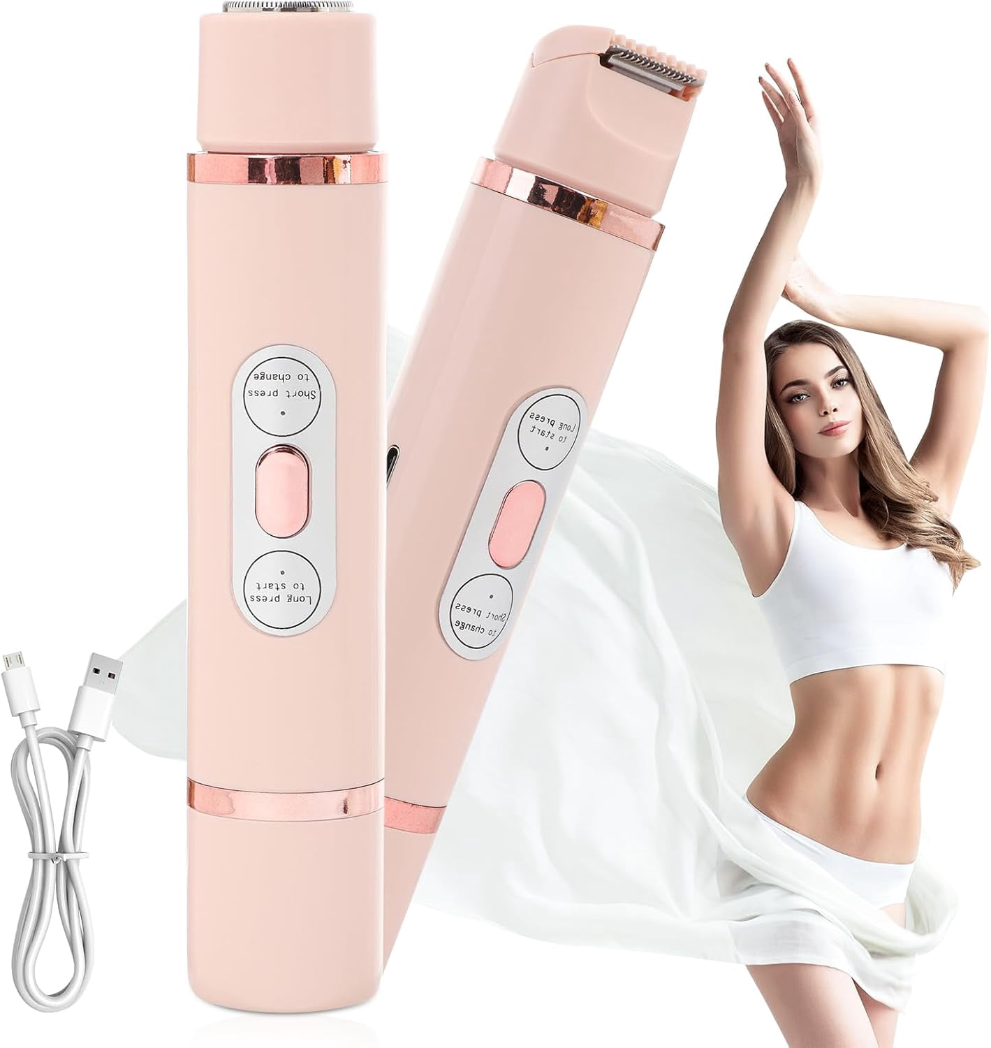 Electric Lady Shaver For Women Wet & Dry 5 In 1 Bikini - View #13