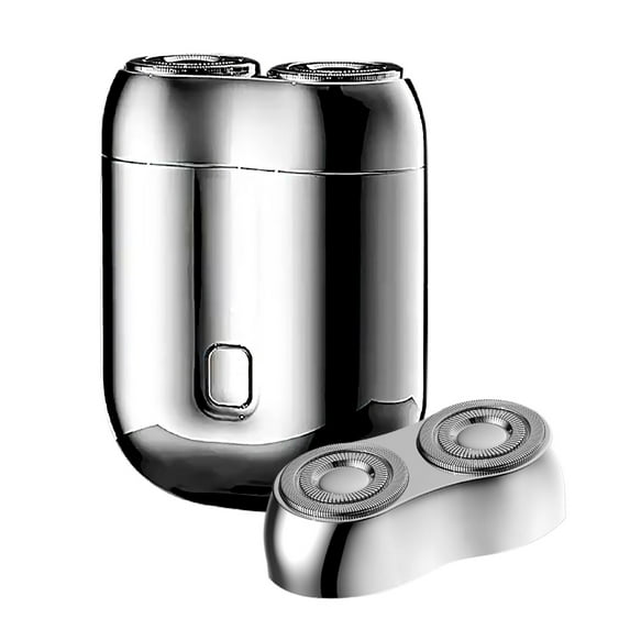 Shavers for Men - 2025 New Mini Dual-Head Electric Shaver for Men USB Rechargeable, Waterproof Compact Pocket Shaver USB Mini Shavers for Face, Portable Electric Travel Razor with Magnetic Heads
