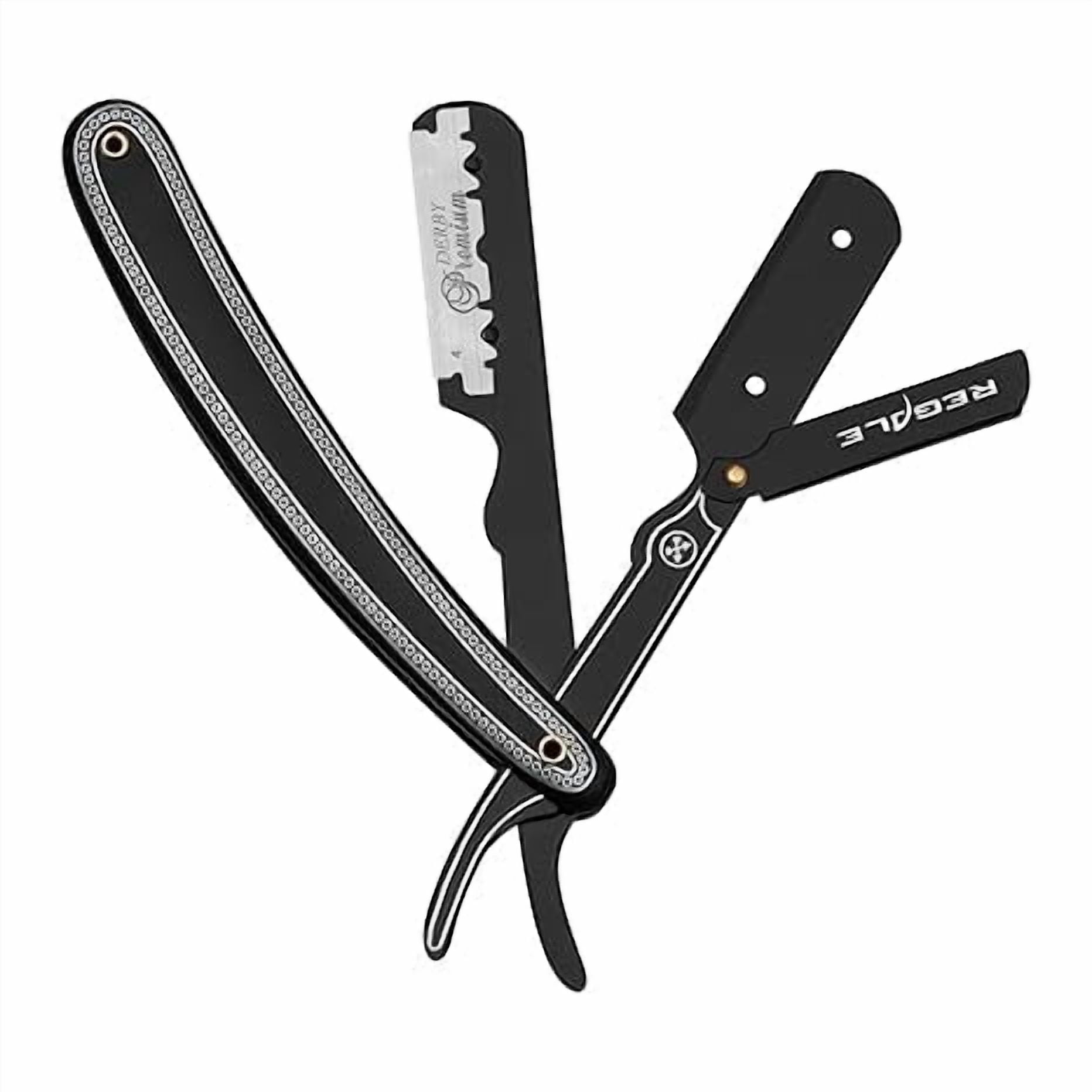 Shavette Style Straight Razor For Men, Barber Straight Edge Razor Safety, Classic Barbero Shaver, Premium Barber Razor for Men Shaving