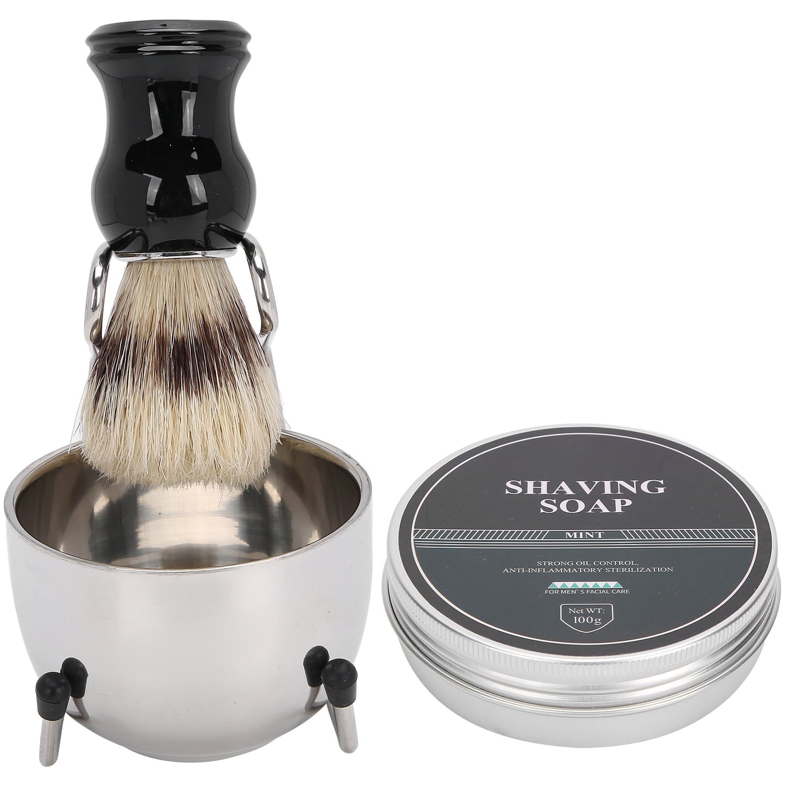Shaving Brush Set, Shaving Brush Gentle Care Men Shaving Kit Convenient