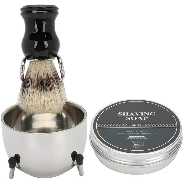 Shaving Brush Set, Shaving Brush Gentle Care Men Shaving Kit Convenient