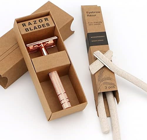 Shaving Double Edge Safety Razor For Men And Women With Blades Pack ...