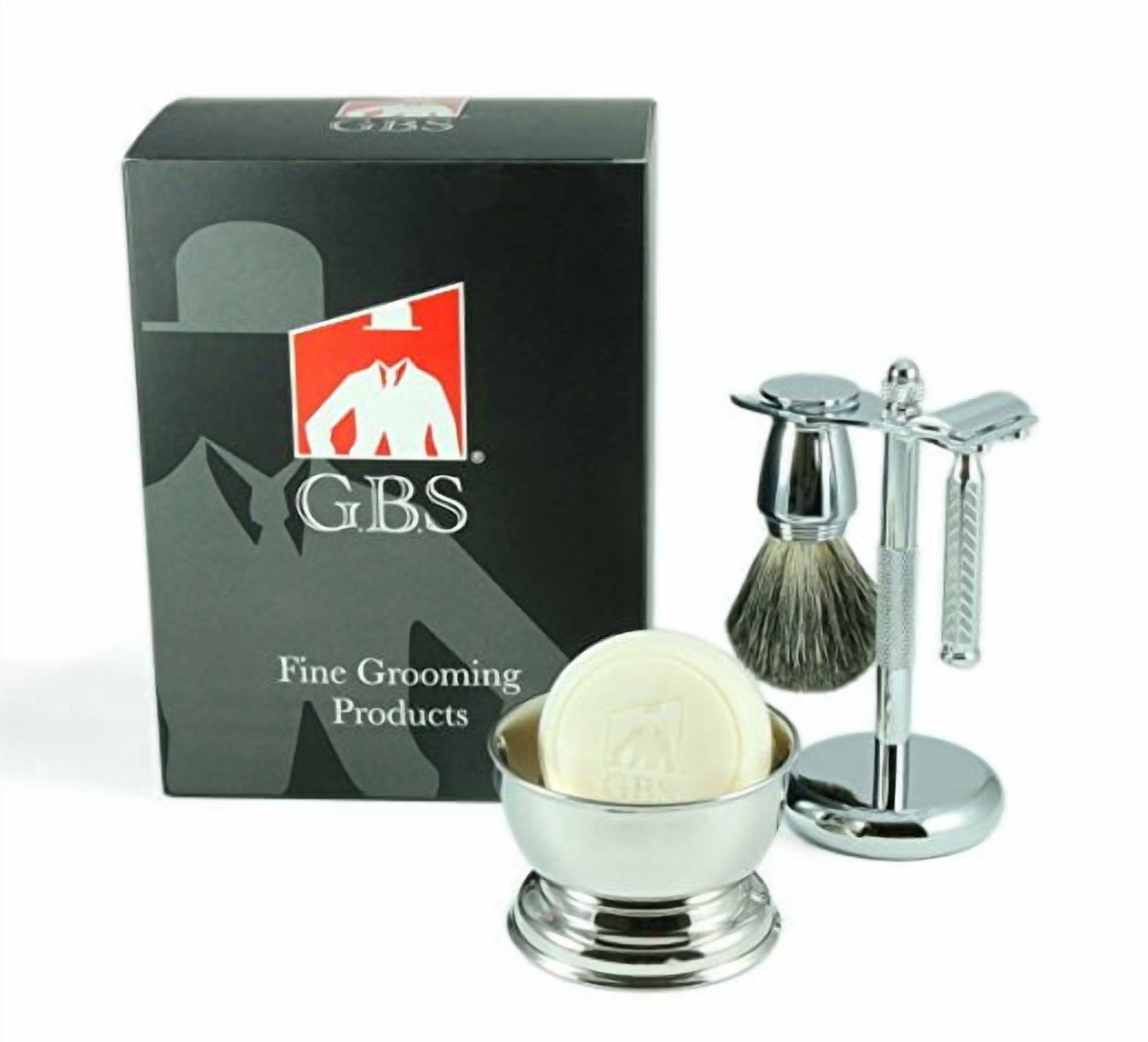 Shaving Gift Set - Comes with Gift Box - Merkur Classic Safety Razor, Bowl, G...