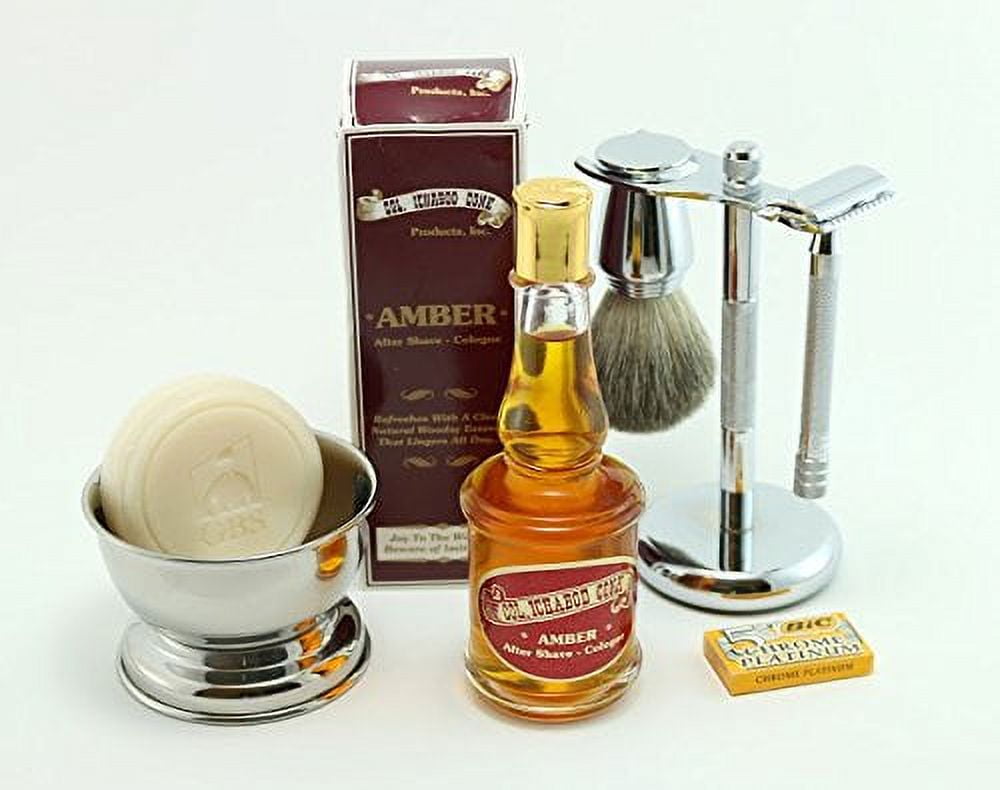 Shaving Gift Set with Merkur Long Handle 23c Safety Razor, Bowl, GBS Shaving ...