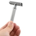 thumbnail image 1 of Shaving Razor,Steel Manual Handle Stainless Steel Manual Safety Stainless Steel Zroven Shaver | Safety Silver, 1 of 6