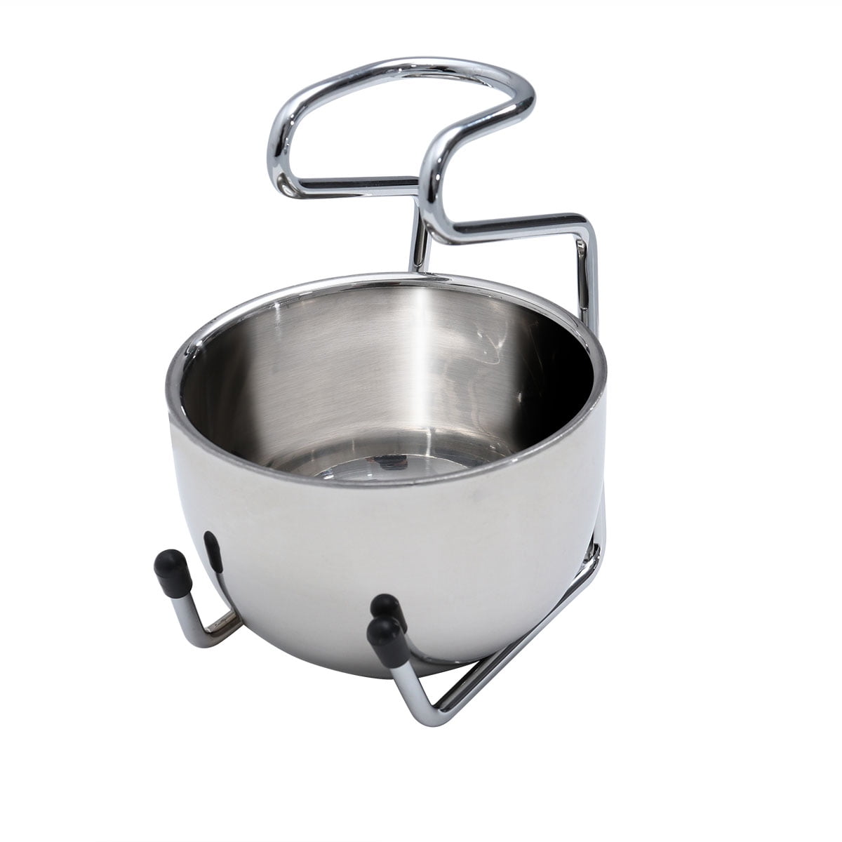 Shaving Soap Bowl and Stand Stainless Steel Shaving Set Unique Design