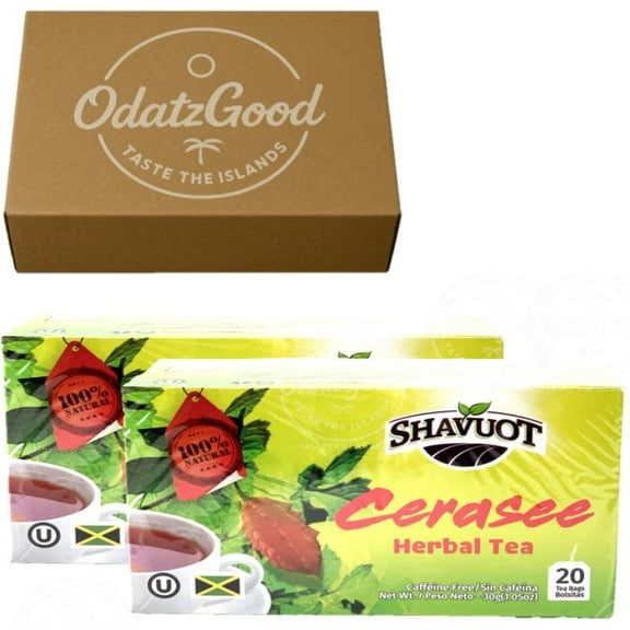 Shavuot Cerasee Tea 20Tea Bags (30g) 2-Pack – Product of Jamaica – Curated & Packaged by ODatzGood