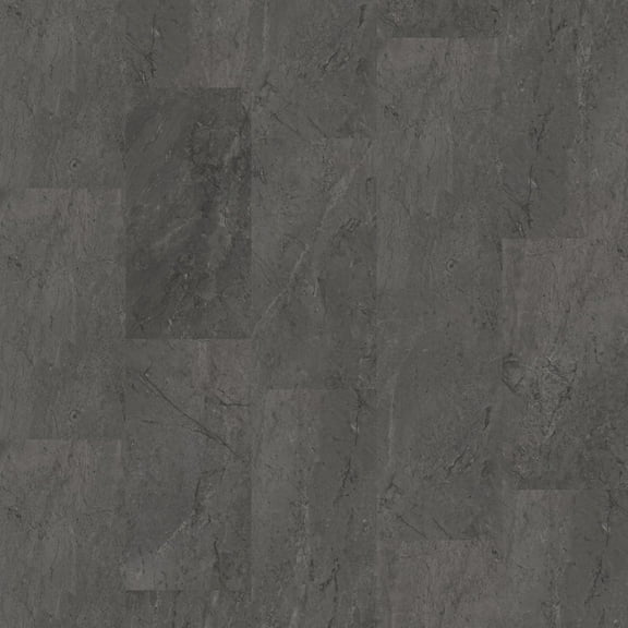 Shaw 5680V Obelisk Glue Dn 12" X 24" Embossed Vinyl Flooring - Charcoal Soapstone