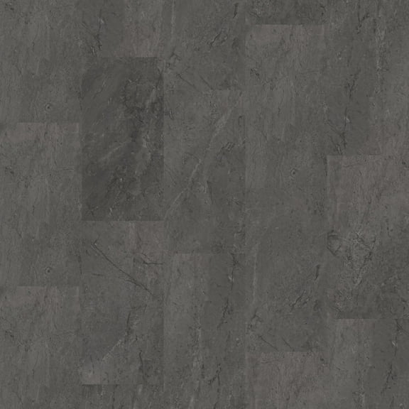 Shaw 5681V Obelisk Spc 12" X 24" Embossed Vinyl Flooring - Charcoal Soapstone