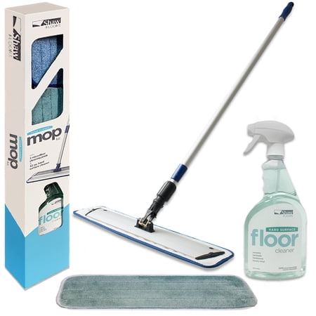 Shaw Floors Vibrant Micro Fiber Mop Hardwood and Laminate Cleaning Kit w/ Cleaner + Pads 1 Wet/1 Dry