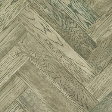 Shaw Sw663 Fifth Avenue Oak Herringbone 4-3/4" Wide Wire Brushed Engineered Hardwood