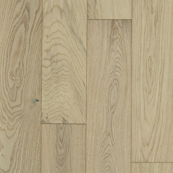 Shaw Sw689 Couture Oak 7-1/2" Wide Wire Brushed Engineered Hardwood Flooring - Champagne