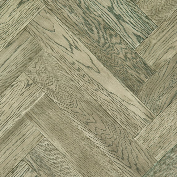 Shaw Sw706 Empire Oak Herringbone 4-3/4" Wide Wire Brushed Engineered Hardwood Flooring -