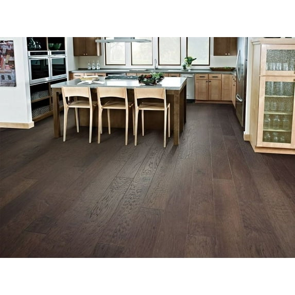 Shaw Sw741 Pebble Hill 6" Wide Handscraped Engineered Hickory Hardwood Flooring - Pacific