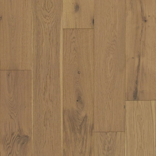 Shaw Sw753 Utmost 8" Wide Wire Brushed Engineered White Oak Hardwood Flooring - Endeavor