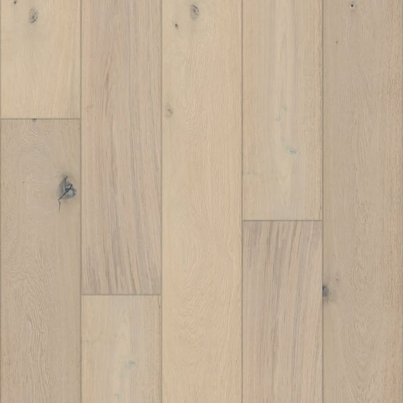Shaw Sw754 Expressions 9" Wide Wire Brushed Engineered White Oak Hardwood Flooring -