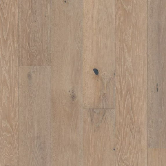 Shaw Sw768 Ensemble 8" Wide Wire Brushed Engineered White Oak Hardwood Flooring - Bolero