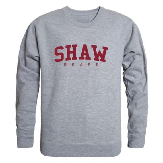 Shaw University Bears Game Day Crewneck Sweatshirt, Heather Grey - Small