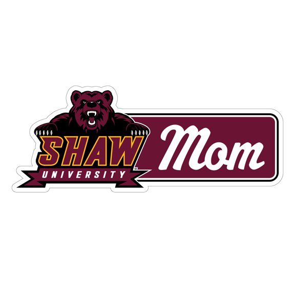 Shaw University Bears Proud Mom Die Cut Decal Officially Licensed Collegiate Product (4-Inches Wide)