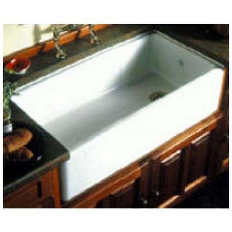 Lancaster 36" White Fireclay Farmhouse Apron Sink