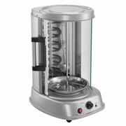 Shawarma Machine Vertical, Electric Countertop Grill, Stainless Steel Gyro Kebab Oven, Doner Rotisserie for Home & Restaurant, 360  Rotation, Timer
