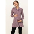 thumbnail image 1 of Shawl Collar Maternity Knit Tunic Sweater, 1 of 3