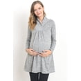 thumbnail image 1 of Shawl Collar Maternity Knit Tunic Sweater, 1 of 3