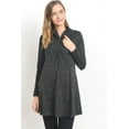 thumbnail image 1 of Shawl Collar Maternity Knit Tunic Sweater, 1 of 3