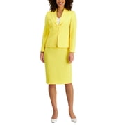 Shawl-Collar Seamed Skirt Suit, Regular & Petite Sizes Sunset 14