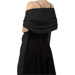 Chiffon Shawls Scarves Wraps for Bridal Wedding Party Evening Dress and Special Occasion Dresses 70 200cm Black Walmart