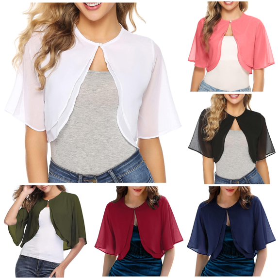 Shawl Women's Elegant Women's Elegant Cardigan Silk Quilted Vest Thin Sleeve Jacket Elegant Cardigan Wedding Cover Dress Beach Summer Outer for Women XXL