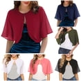 thumbnail image 1 of Shawl Women's Elegant Women's Elegant Cardigan Silk Quilted Vest Thin Sleeve Jacket Elegant Cardigan Wedding Cover Dress Beach Summer Outer for Women XXL, 1 of 6