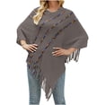 thumbnail image 1 of Shawl Wraps For Women Dressy, Womens Sotf Knit Tassel Solid Color Warm Cloak Scarf Wraps For Evening Weddings Party Spring Saving Clearance, 1 of 6