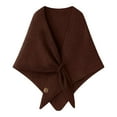 thumbnail image 1 of Shawl Wraps For Women Triangle Sweater Scarf Warm Blend Cape Cold Weather Neck Warmer Winter Fall Accessory, 1 of 3