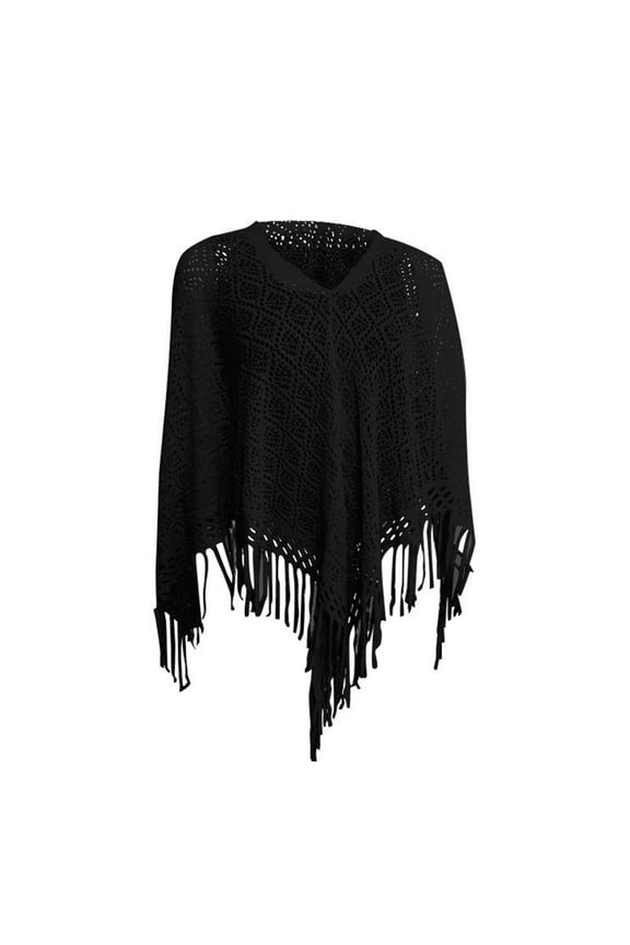 Shawl Wraps For Women Winter Women's Four Seasons Casual Shawl Knitted Geometric Tassel Decoration Multi Purpose Shawl Scarf