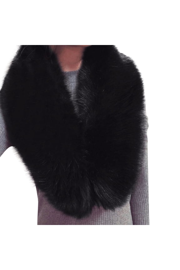 Shawl Wraps For Women Women's Faux Plush Collar Wrap Cold Winter Warmer Women's Neck Warmer Wrap Neck Clothing Accessories Scarf
