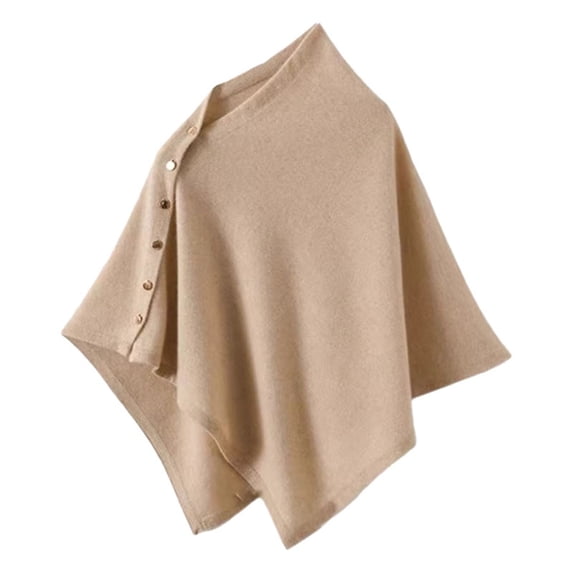 Shawl Wraps for Women Lightweight Button Shawl Wrap – Versatile Knit Poncho Cape for Spring Summer & Fall Soft Breathable Open Front Cardigan for Daily Wear & Travel Triangle Scarf