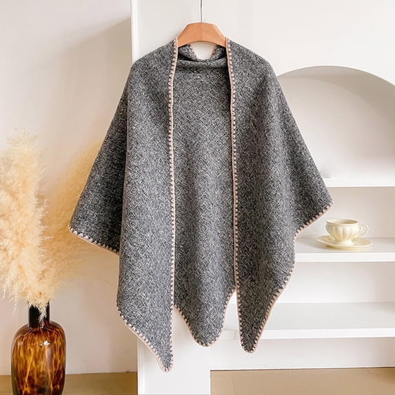 Shawl Wraps Women Winter Fashion Shawls and Wraps Gray One Size