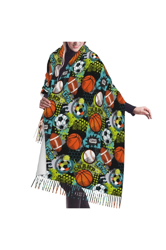 Shawl Wraps for Women - Balls Oversized Fall Winter Fashion Blanket Scarf for Women