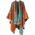 thumbnail image 1 of Shawl Wraps for Women, Elegant Knitted Cape Open Front Poncho Scarf Blanket Cardigan Coat for Spring, Autumn, and Winter, 1 of 12