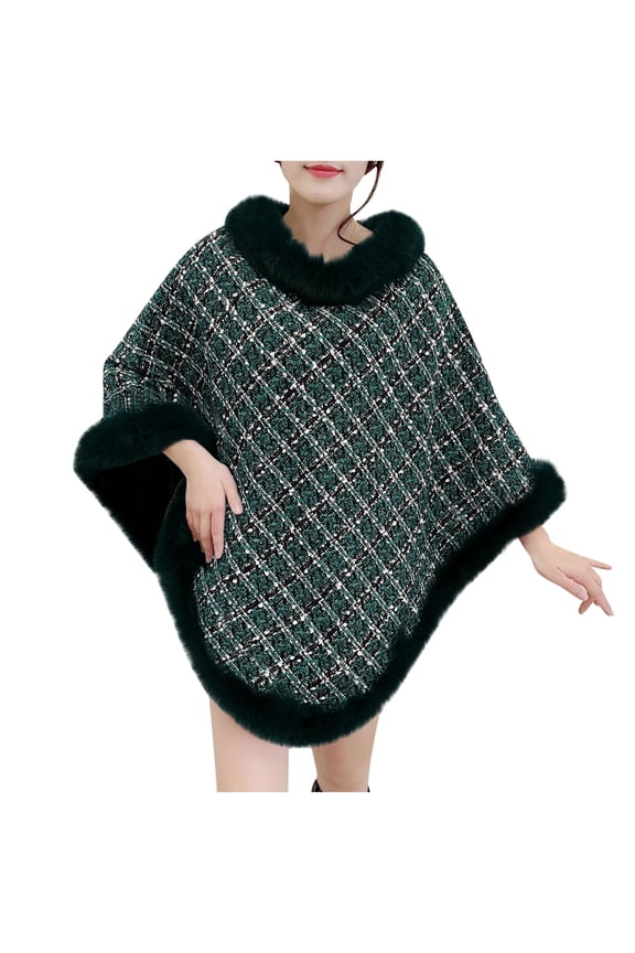 Shawl Wraps for Women, Elegant Knitted Cape Open Front Poncho Scarf Blanket Cardigan Coat for Spring, Fall, and Winter