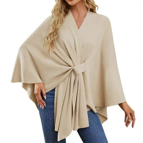 Shawl Wraps for Women Formal Plus Size Women's Elegant Shawl Soft Open Front Poncho Sweater For Spring Fall Winter Womens Scarf