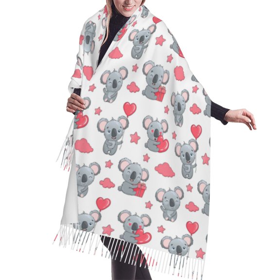 Shawl Wraps for Women - Gifts Koala Oversized Fall Winter Fashion Blanket Scarf for Women