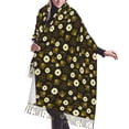 thumbnail image 1 of Shawl Wraps for Women - Honey Bees With Flowers Oversized Fall Winter Fashion Blanket Scarf for Women, 1 of 6