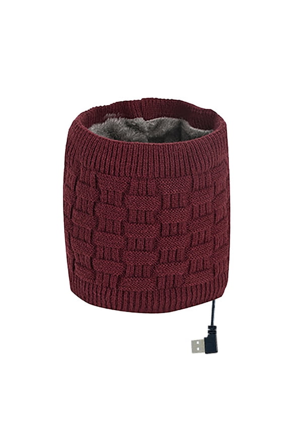 Shawl Wraps for Women New Fall And Winter Outdoor Usb Heated Scarf Warm Wool Knit Heating Triangle Scarf